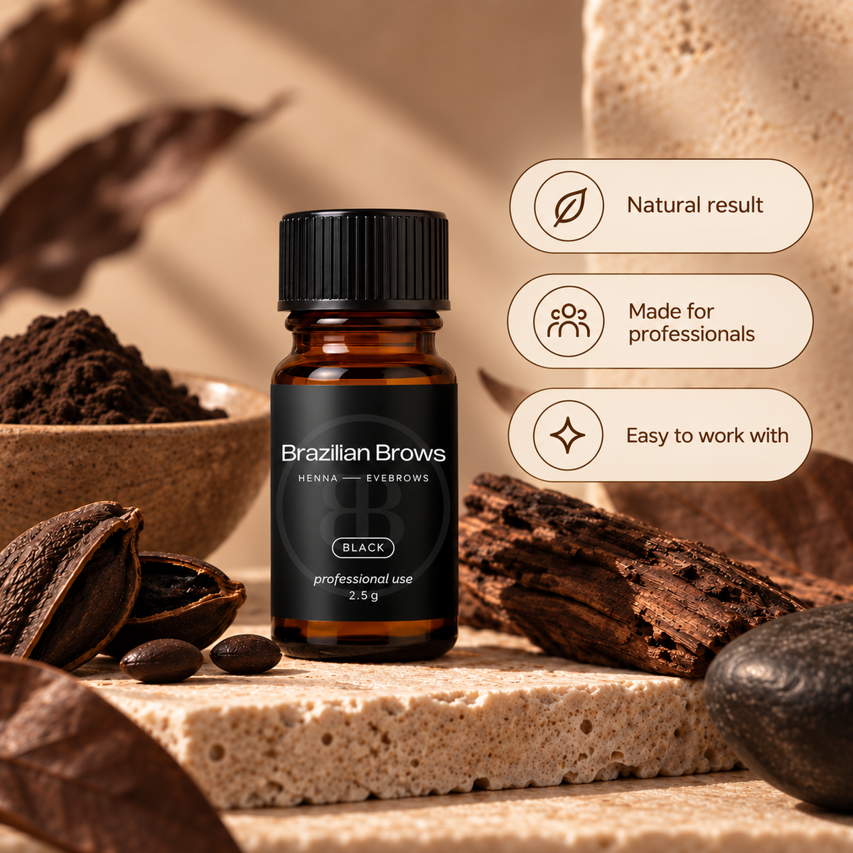 Henna Eyebrow Dye - Black