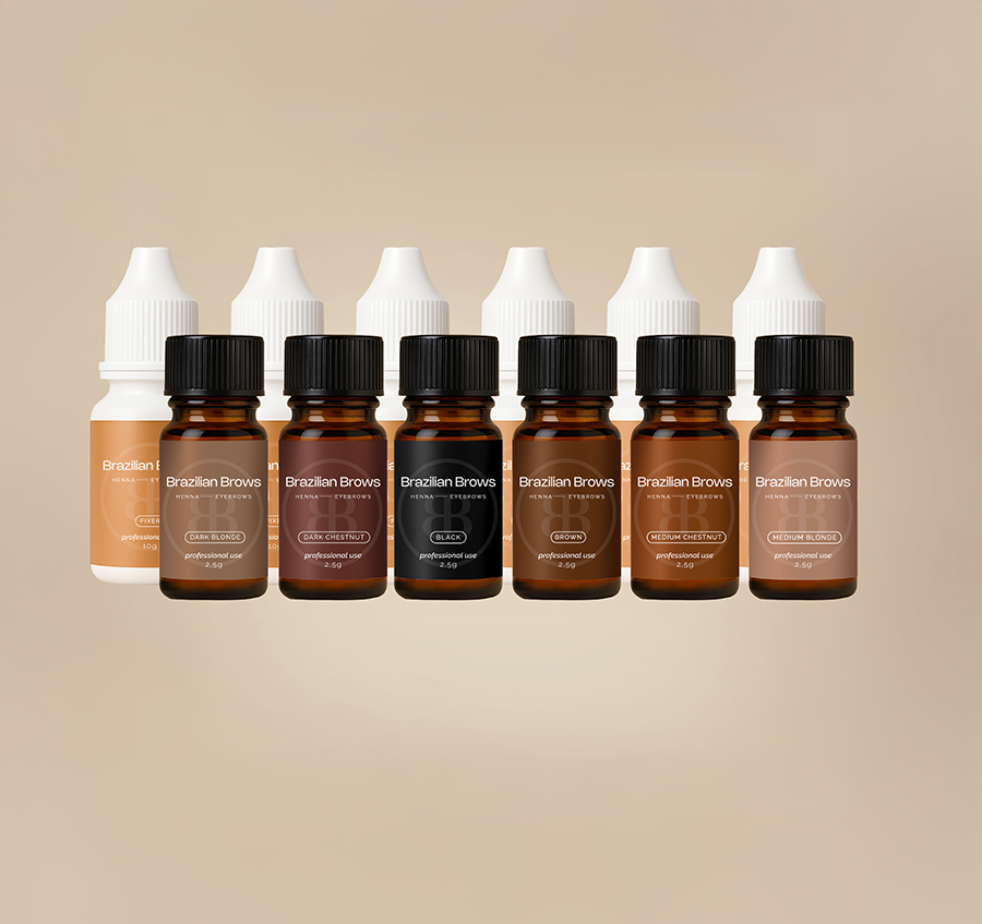 Henna Brow Kit - 6 colors for 210 treatments | Brazilian Brows Henna Brow Kit - 6 colors for 210 treatments | Brazilian Brows