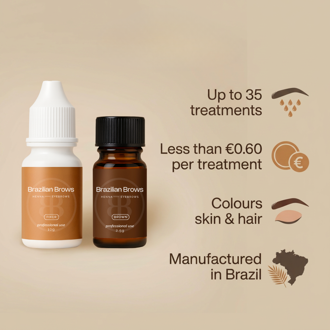 Henna Eyebrow Dye - Brown