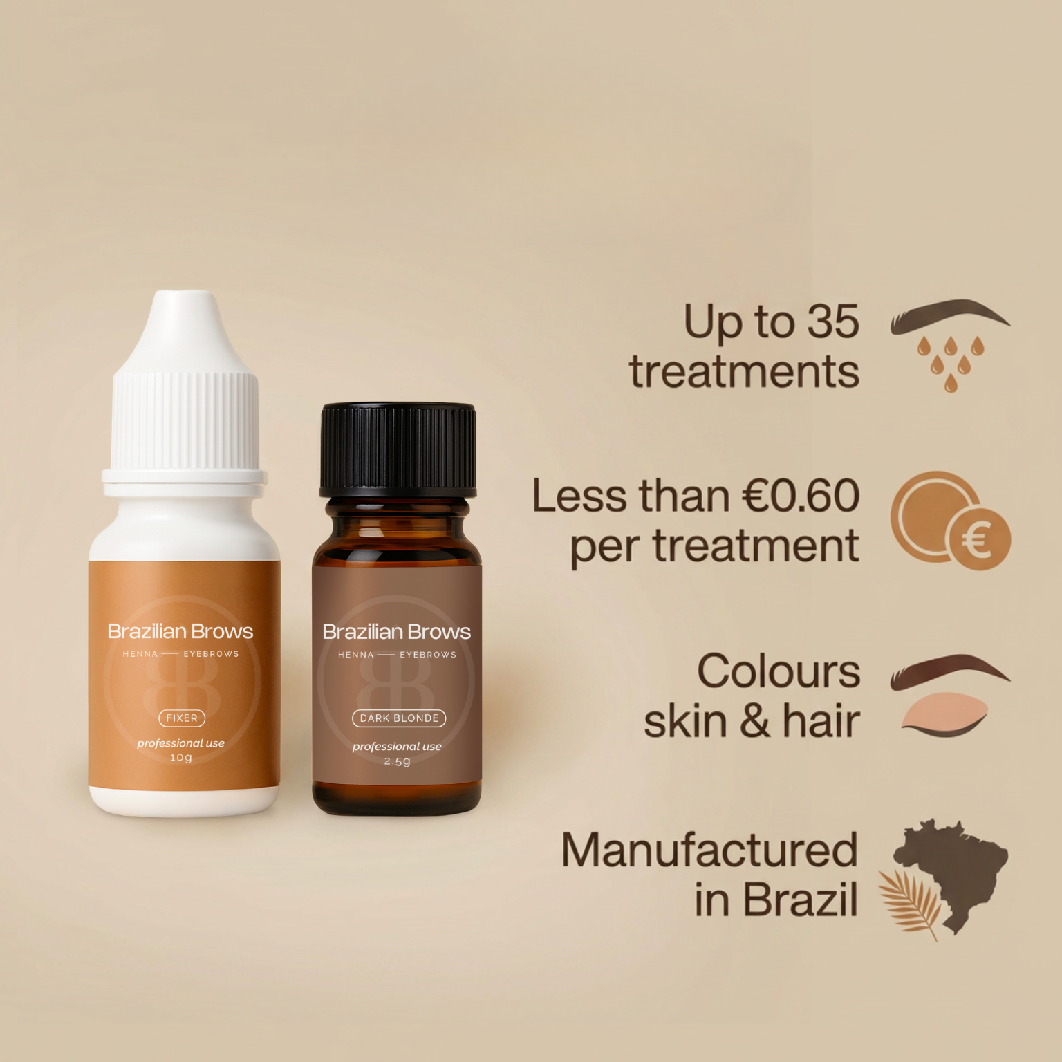 Henna Eyebrow Dye - Dark Blonde