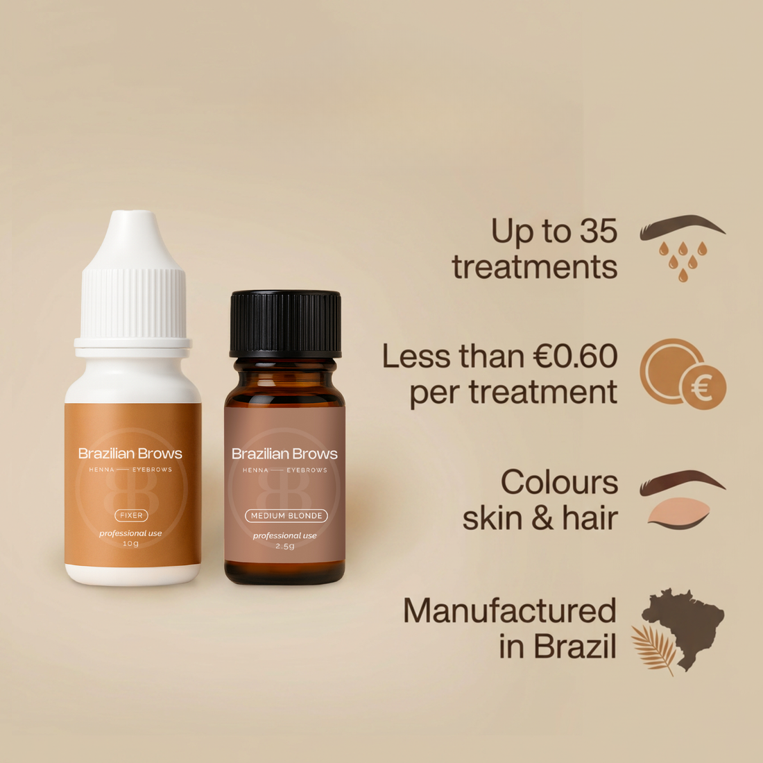 Henna Eyebrow Dye - Medium Blonde