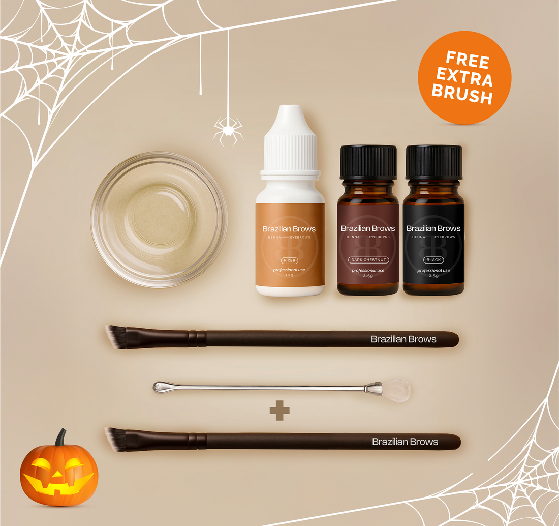 Haloween - Henna Eyebrow Starter Kit + Free Brush