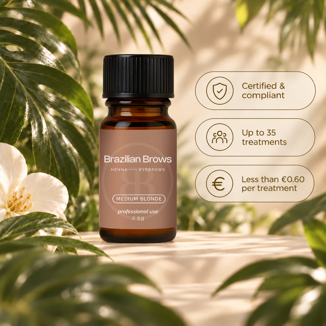 Henna Eyebrow Dye - Medium Blonde